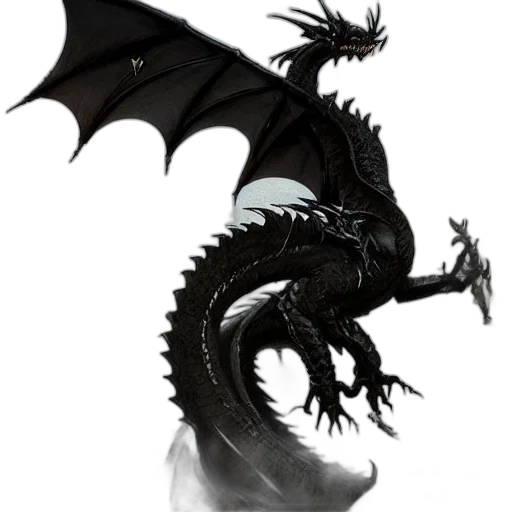 dragon, creature, staff, animal transparent PNG cut-out