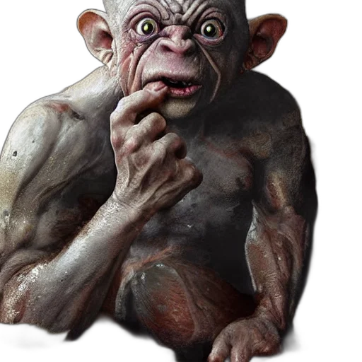 creature, animal, face, staff transparent PNG cut-out