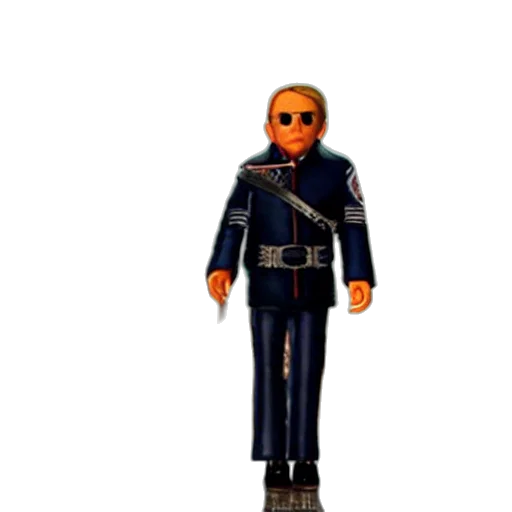 jacket, robot, staff, 3d render transparent PNG cut-out