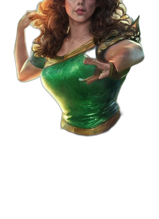 dress, mask, crown, staff transparent PNG cut-out