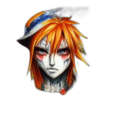 hat, mask, face, staff transparent PNG cut-out