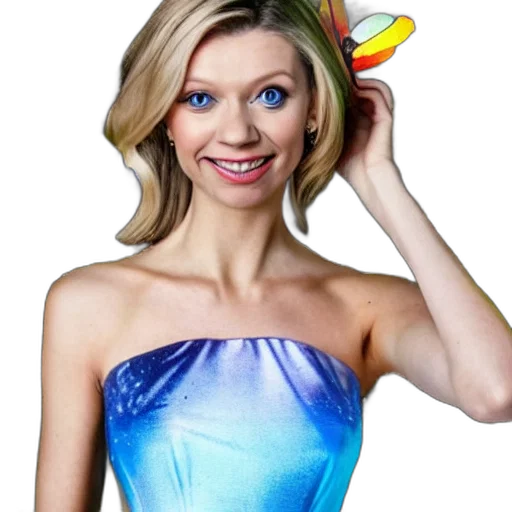 dress, hat, crown, staff transparent PNG cut-out