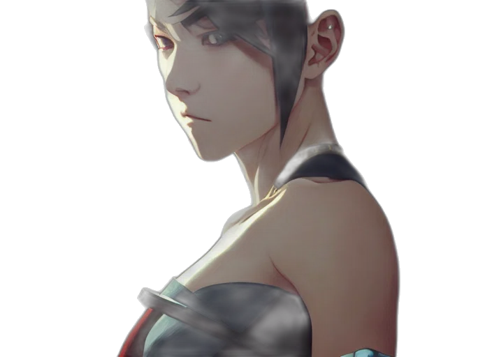 face, dress, staff, crown transparent PNG cut-out