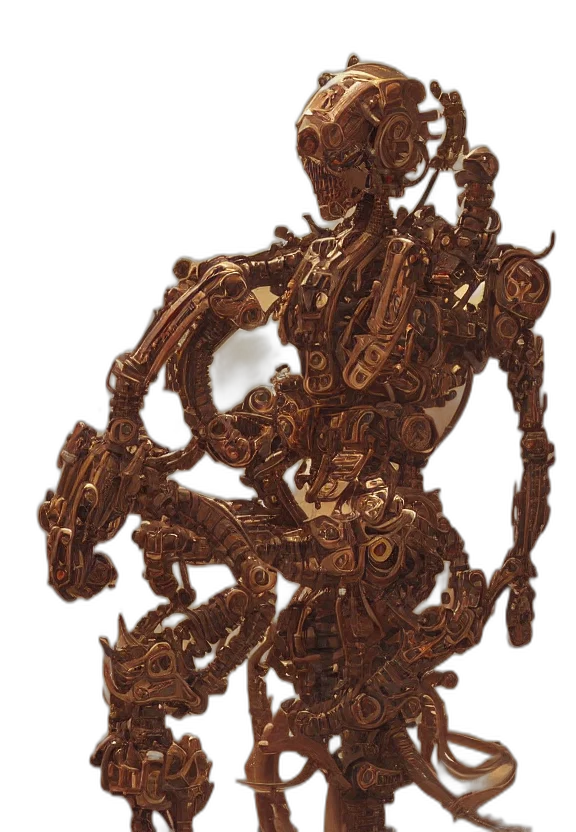 jewelry, robot, staff, crown transparent PNG cut-out