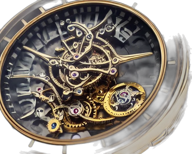 jewelry, steampunk, tourbillon, watch transparent PNG cut-out