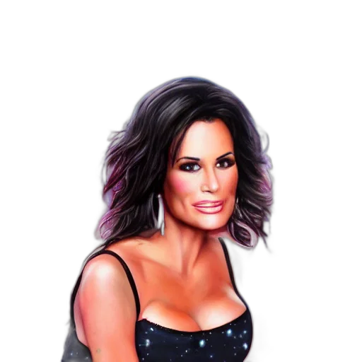 photorealistic, cartoon, portrait, lisa transparent PNG cut-out
