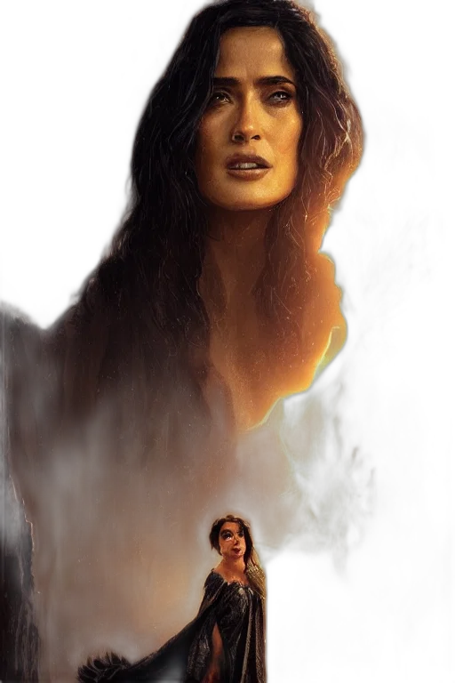 face, hair, creature, fantasy art transparent PNG cut-out