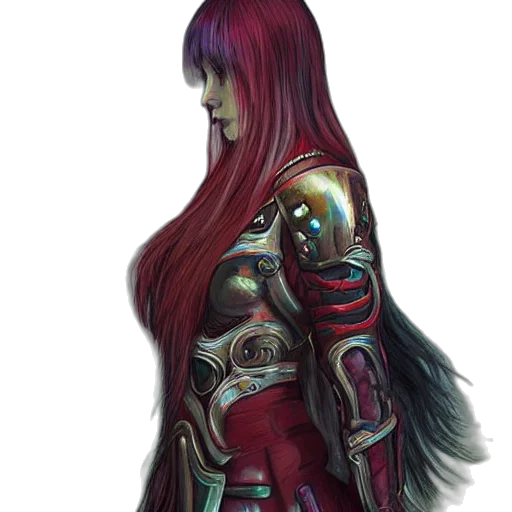 dress, robot, hair, jacket transparent PNG cut-out