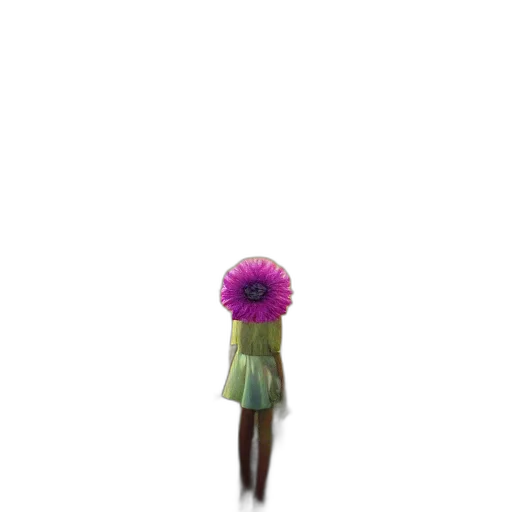 flower, dress, creature, umbrella transparent PNG cut-out