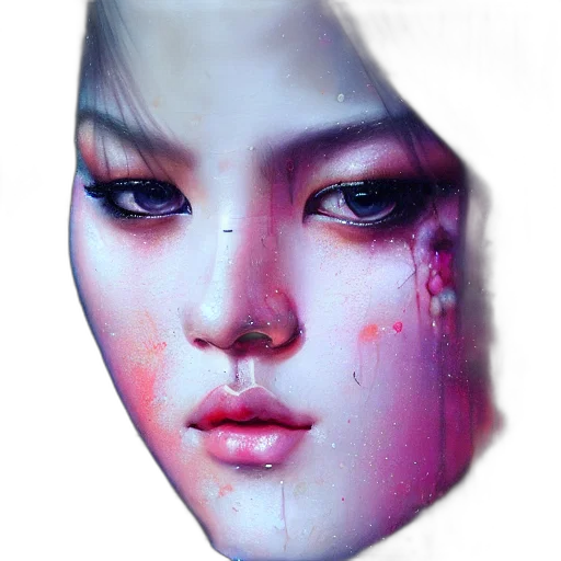 face, mask, robot, creature transparent PNG cut-out
