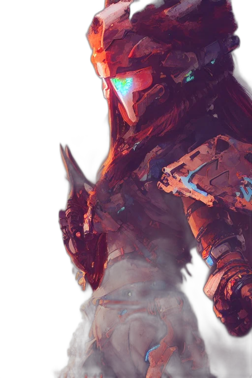 robot, weapon, face, sword transparent PNG cut-out