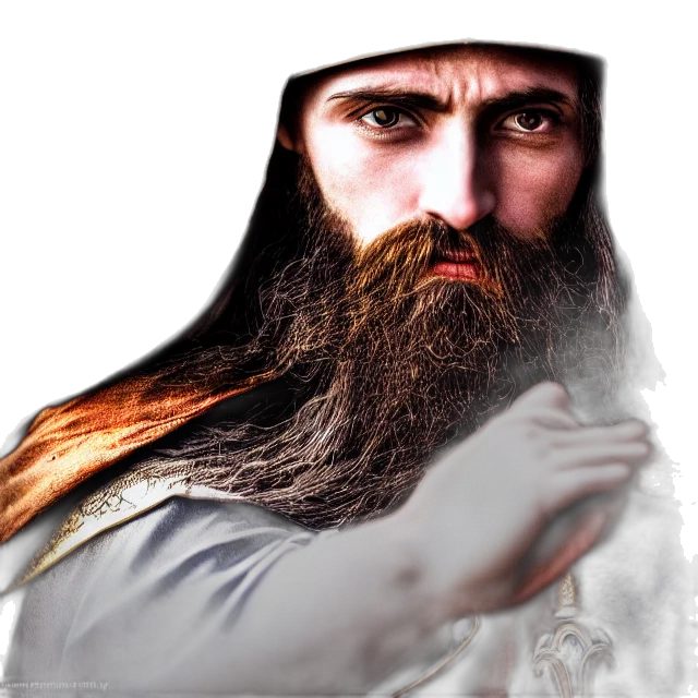 face, hat, photorealistic, fantasy art transparent PNG cut-out
