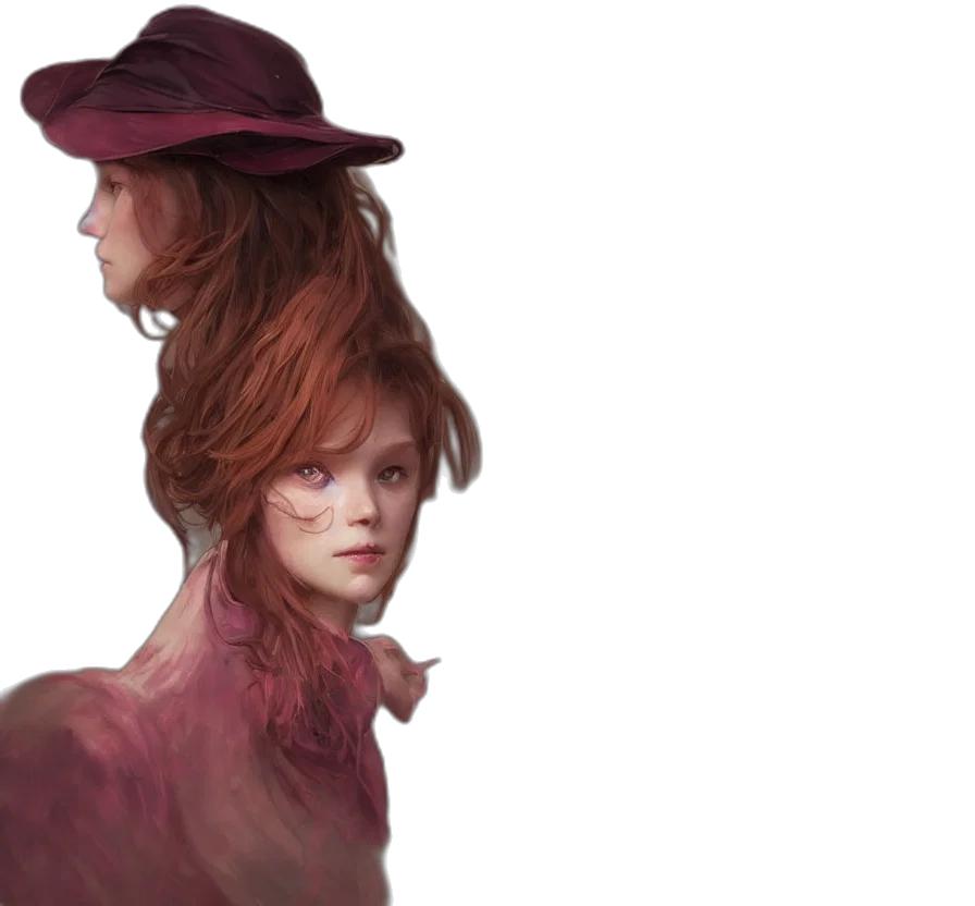 hat, hair, crown, face transparent PNG cut-out