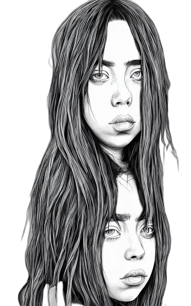 hair, face, creature, mask transparent PNG cut-out