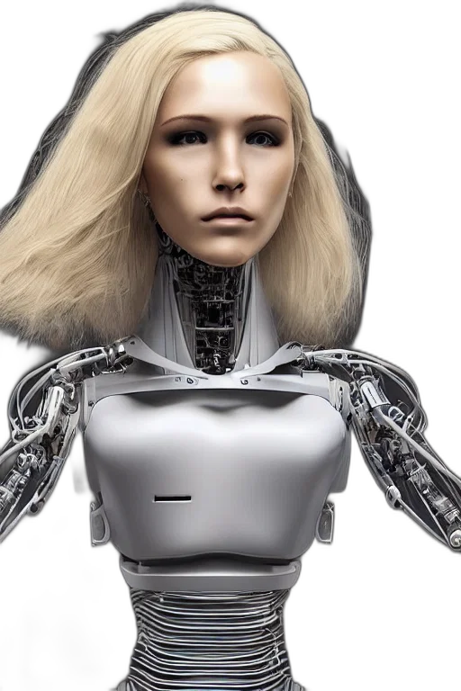 robot, cyberpunk, concept art, 3d render transparent PNG cut-out