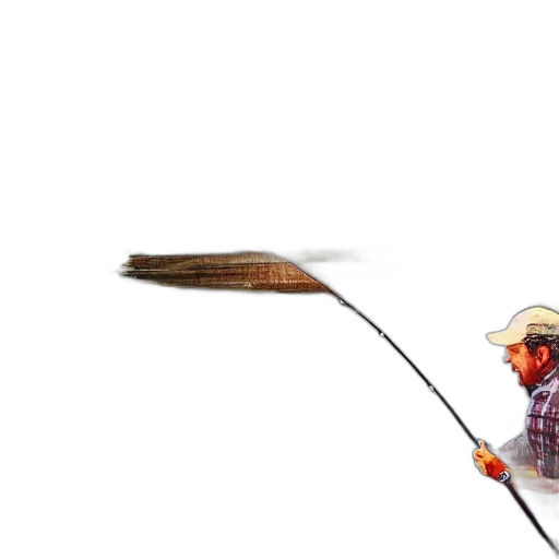 staff, hat, hair, weapon transparent PNG cut-out