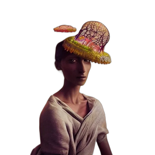 hat, staff, mask, umbrella transparent PNG cut-out