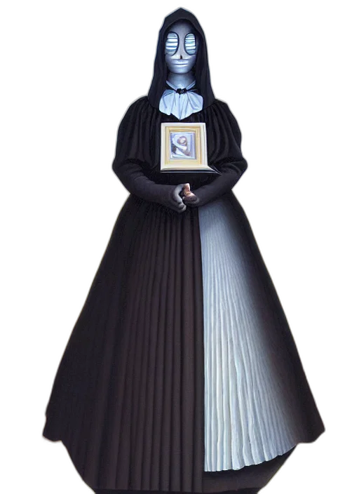 dress, staff, jewelry, concept art transparent PNG cut-out