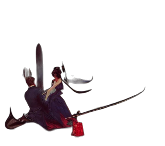 sword, dragon, staff, weapon transparent PNG cut-out