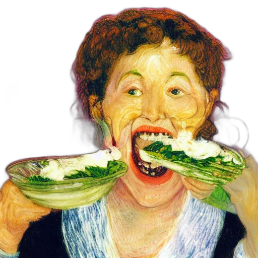 food, face, mask, creature transparent PNG cut-out