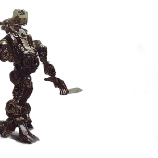 robot, creature, weapon, 3d render transparent PNG cut-out