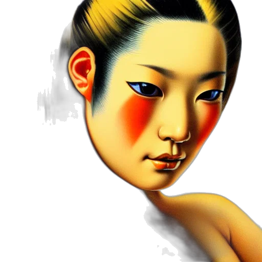 face, mask, robot, photorealistic transparent PNG cut-out