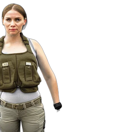 jacket, 3d render, concept art, girl transparent PNG cut-out