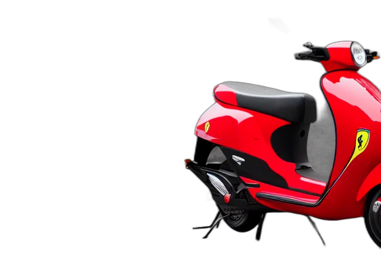 3d render, scooter, designed, produced transparent PNG cut-out