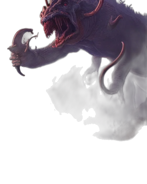 dragon, creature, animal, staff transparent PNG cut-out