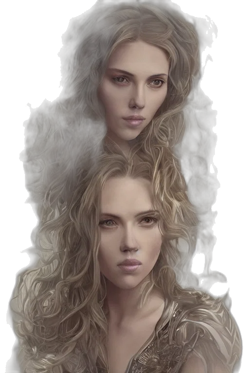 face, hair, crown, photorealistic transparent PNG cut-out
