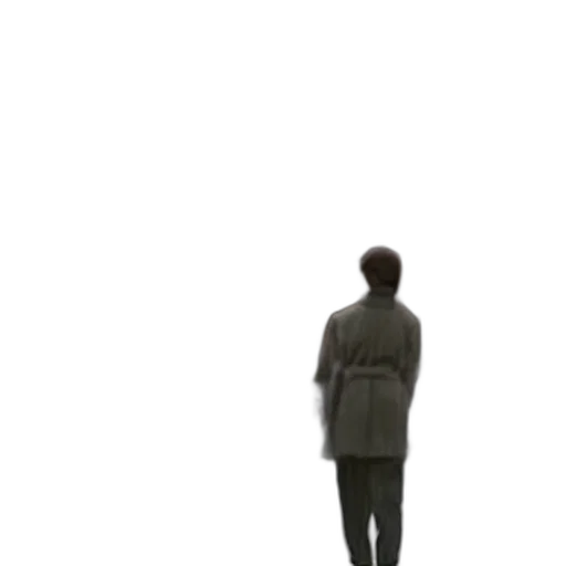 jacket, dress, staff, robot transparent PNG cut-out