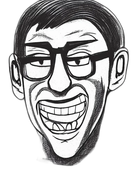 face, staff, cartoon, comic book art transparent PNG cut-out