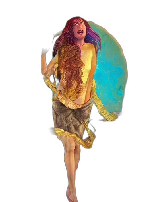 fantasy art, concept art, watercolor, cartoon transparent PNG cut-out