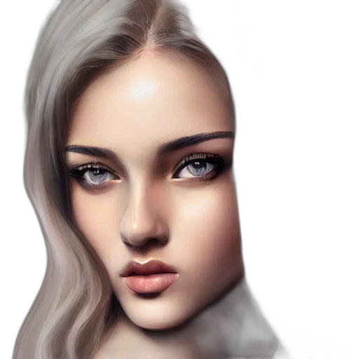face, hair, jewelry, crown transparent PNG cut-out