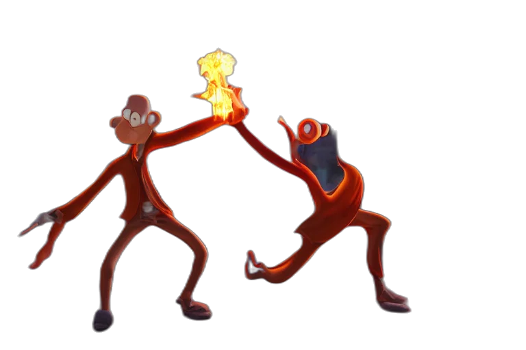 staff, concept art, 3d render, cartoon transparent PNG cut-out