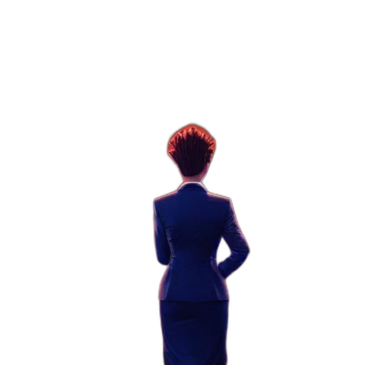 dress, crown, staff, robot transparent PNG cut-out