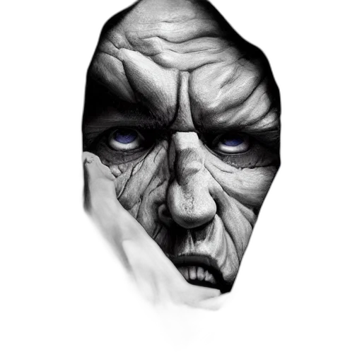 mask, face, creature, concept art transparent PNG cut-out