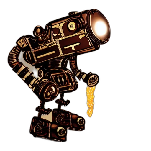 robot, staff, weapon, concept art transparent PNG cut-out