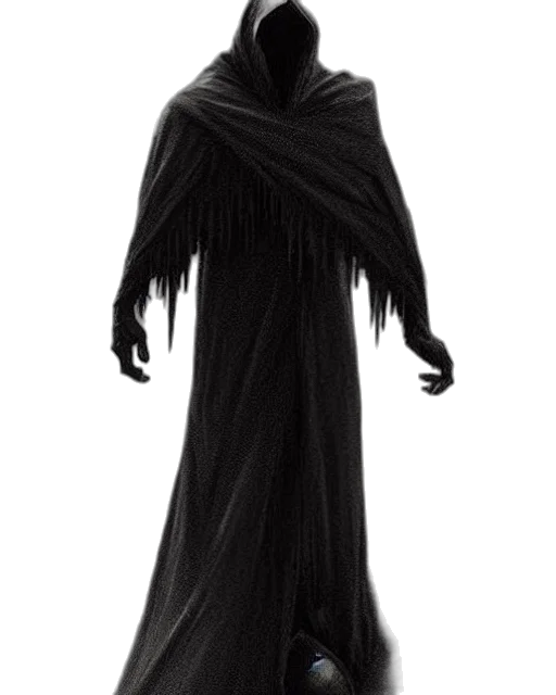 dress, mask, creature, staff transparent PNG cut-out
