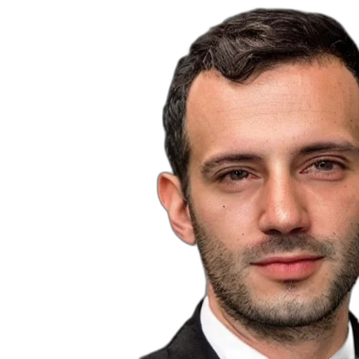 face, staff, jacket, photorealistic transparent PNG cut-out