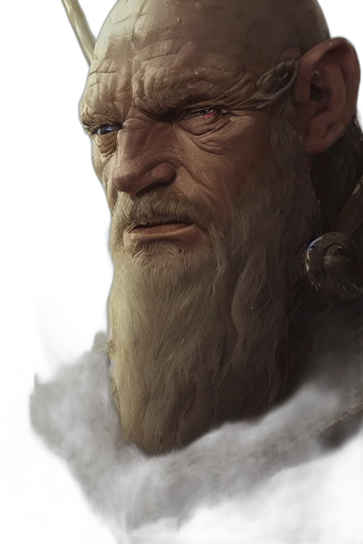 face, dragon, staff, fantasy art transparent PNG cut-out
