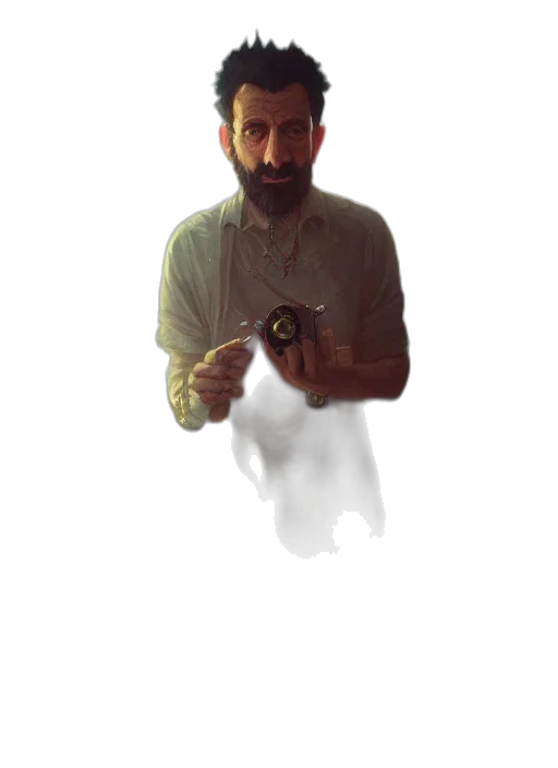 mask, staff, creature, robot transparent PNG cut-out