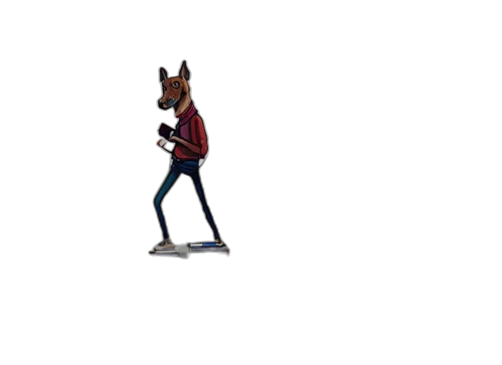 animal, jacket, creature, staff transparent PNG cut-out