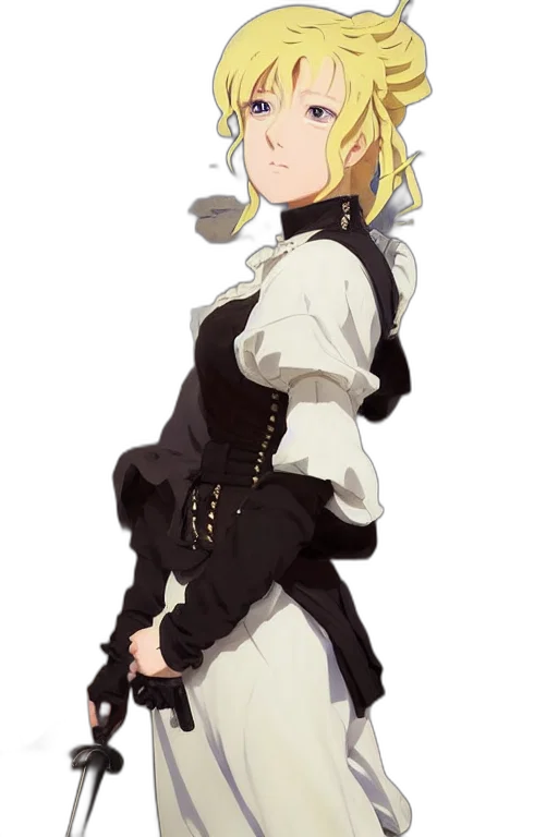staff, jacket, dress, weapon transparent PNG cut-out