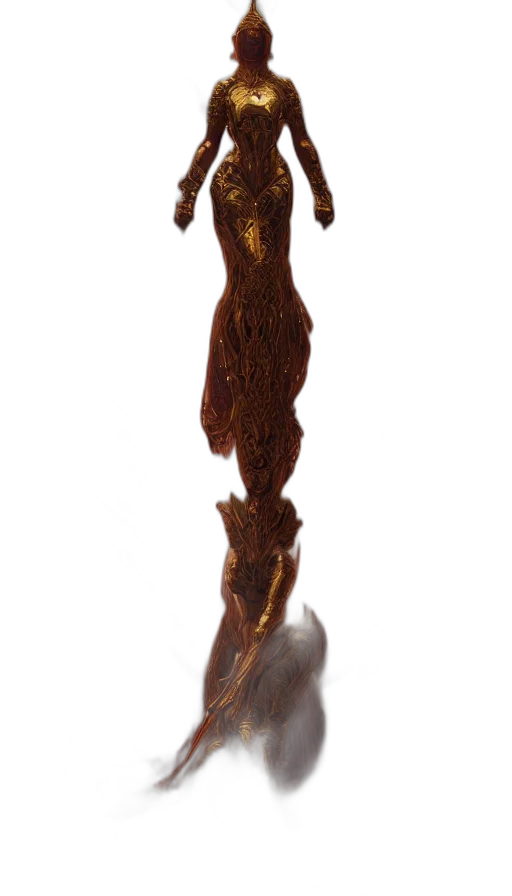 hair, staff, dress, animal transparent PNG cut-out