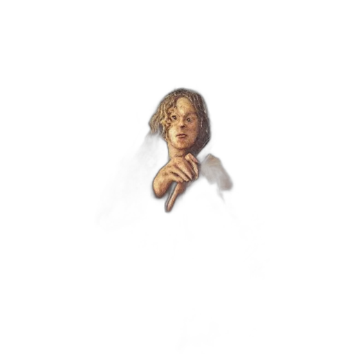face, hair, creature, staff transparent PNG cut-out