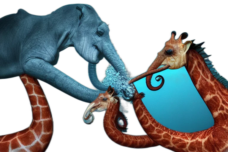 concept art, 3d render, fantasy art, underwater transparent PNG cut-out