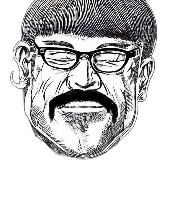 face, staff, pencil sketch, cartoon transparent PNG cut-out