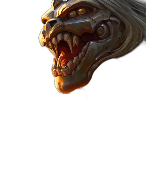 dragon, mask, face, creature transparent PNG cut-out