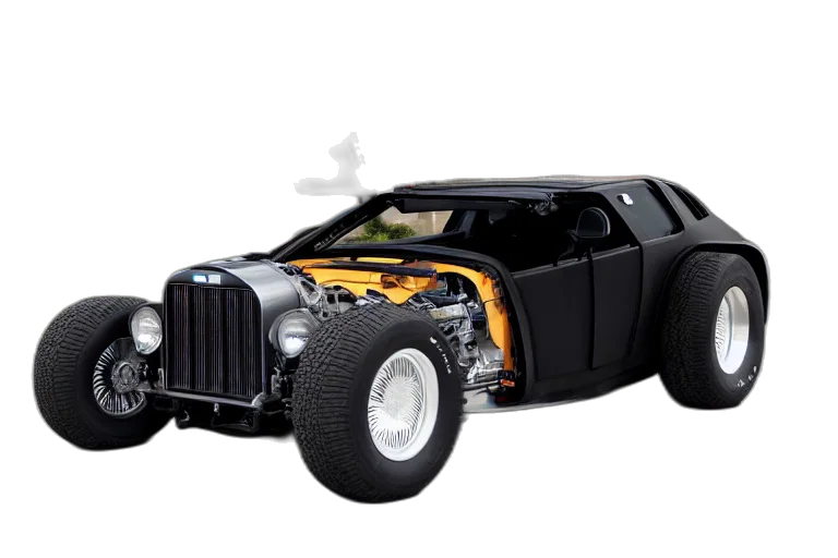 car, 3d render, concept art, photorealistic transparent PNG cut-out